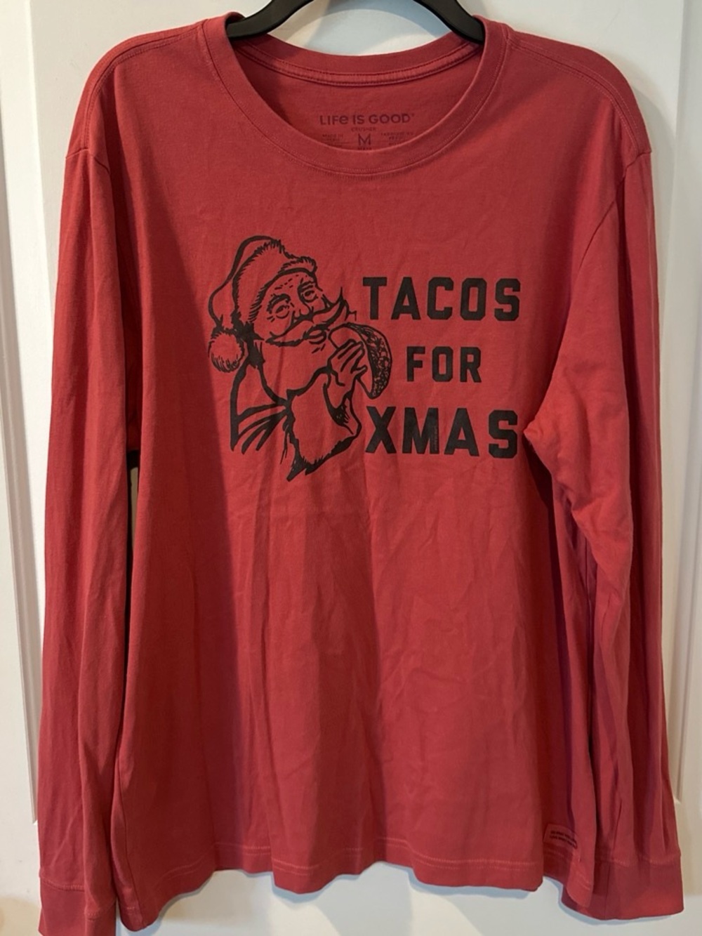Life Is Good Crusher Medium Tee - Coral Red